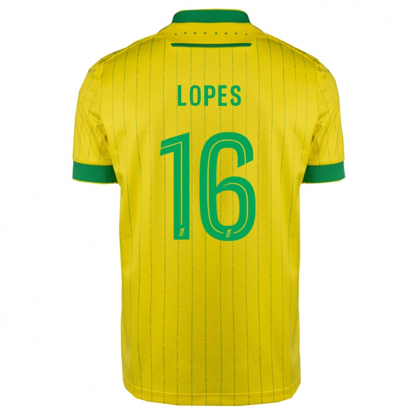 Danxen Women Anthony Lopes #16 Yellow Green Home Jersey 2025/26 T-Shirt