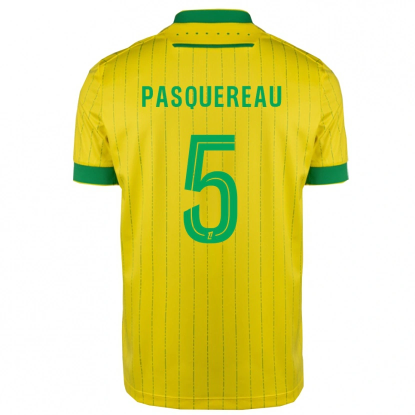 Danxen Women Julie Pasquereau #5 Yellow Green Home Jersey 2025/26 T-Shirt