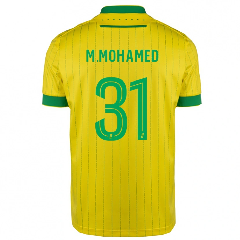 Danxen Women Mostafa Mohamed #31 Yellow Green Home Jersey 2025/26 T-Shirt