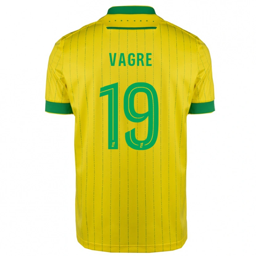 Danxen Women Naomie Vagre #19 Yellow Green Home Jersey 2025/26 T-Shirt