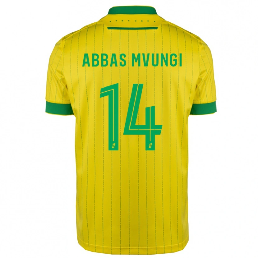 Danxen Women Omar Abbas Mvungi #14 Yellow Green Home Jersey 2025/26 T-Shirt