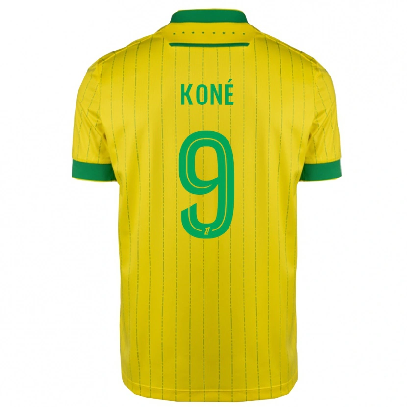 Danxen Women Junior Koné #9 Yellow Green Home Jersey 2025/26 T-Shirt