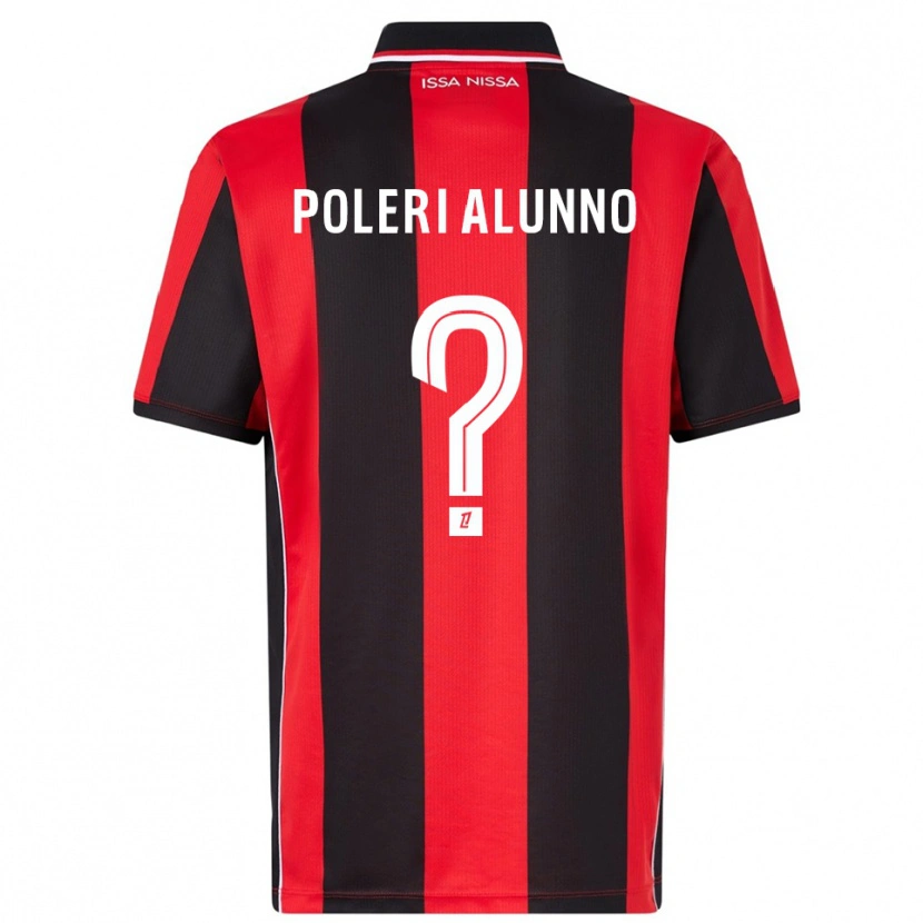 Danxen Women Mathis Poleri Alunno #0 Red Black Home Jersey 2025/26 T-Shirt