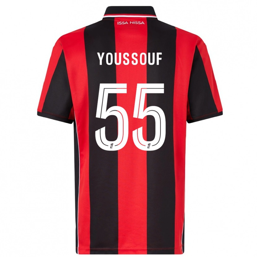 Danxen Women Youssouf Ndayishimiye #55 Red Black Home Jersey 2025/26 T-Shirt