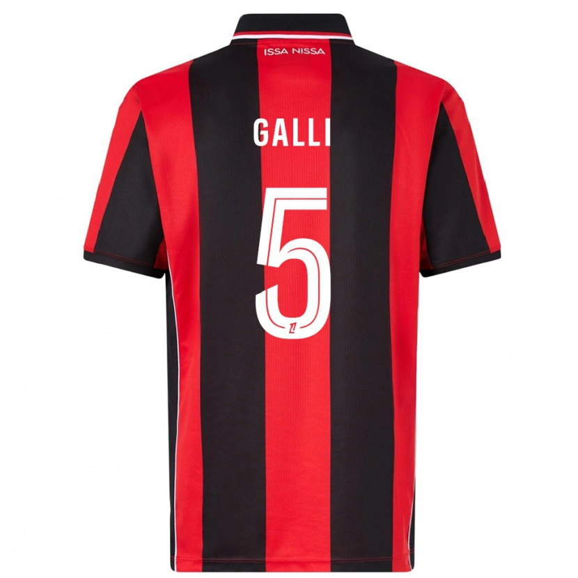 Danxen Women Clara Galli #5 Red Black Home Jersey 2025/26 T-Shirt