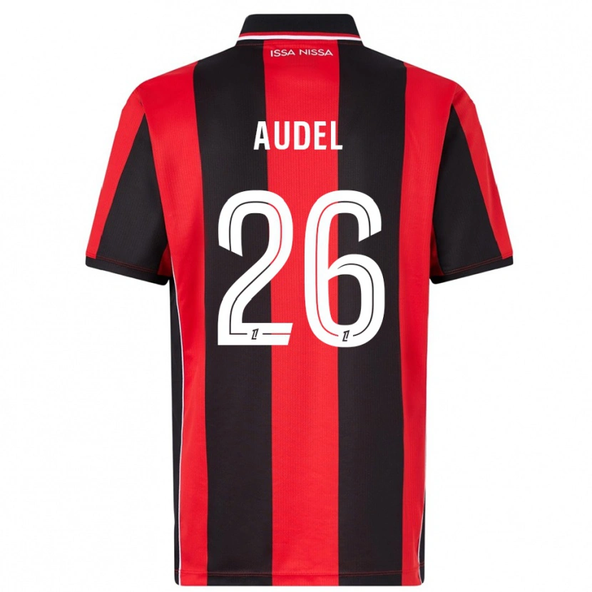 Danxen Women Johan Audel #26 Red Black Home Jersey 2025/26 T-Shirt