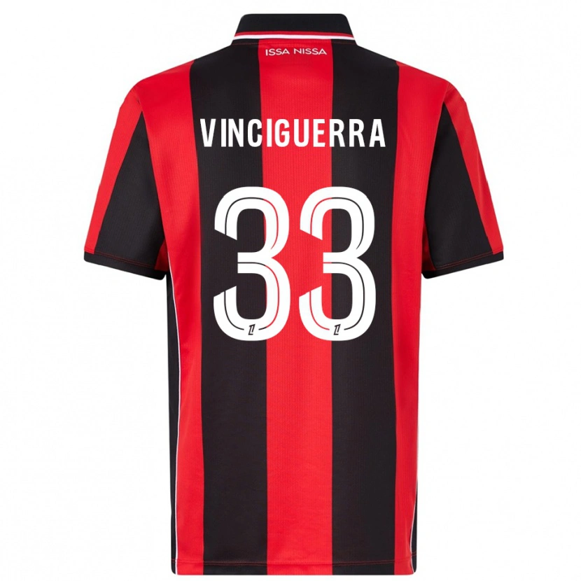 Danxen Women Pauline Vinciguerra #33 Red Black Home Jersey 2025/26 T-Shirt