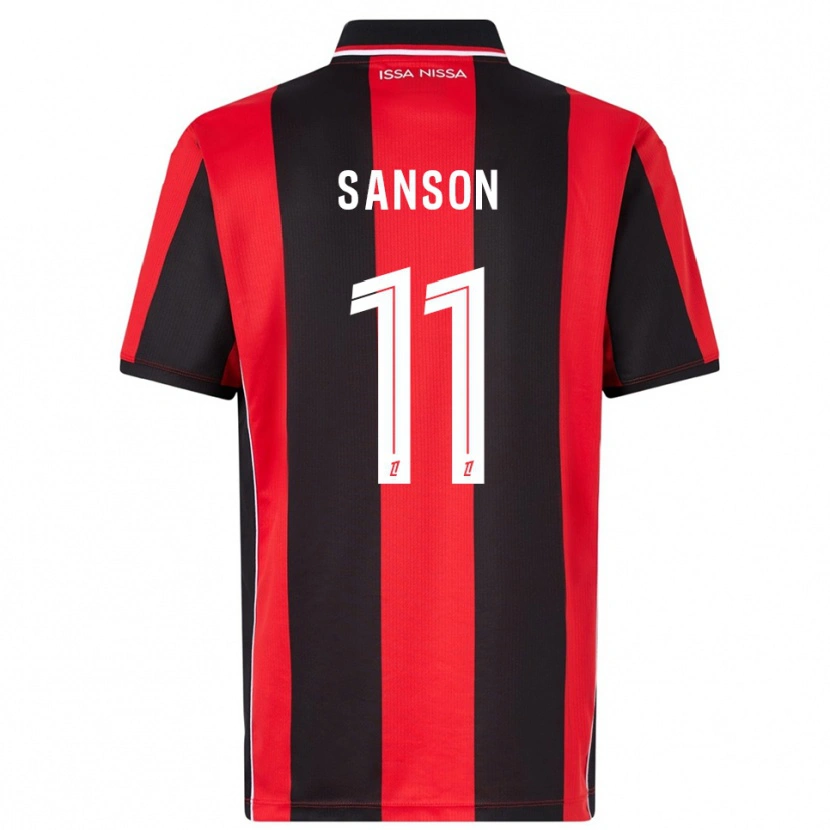 Danxen Women Morgan Sanson #11 Red Black Home Jersey 2025/26 T-Shirt