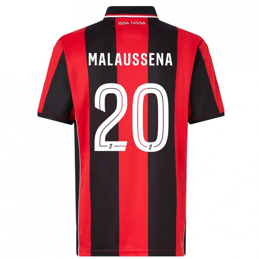 Danxen Women Angela Malaussena #20 Red Black Home Jersey 2025/26 T-Shirt