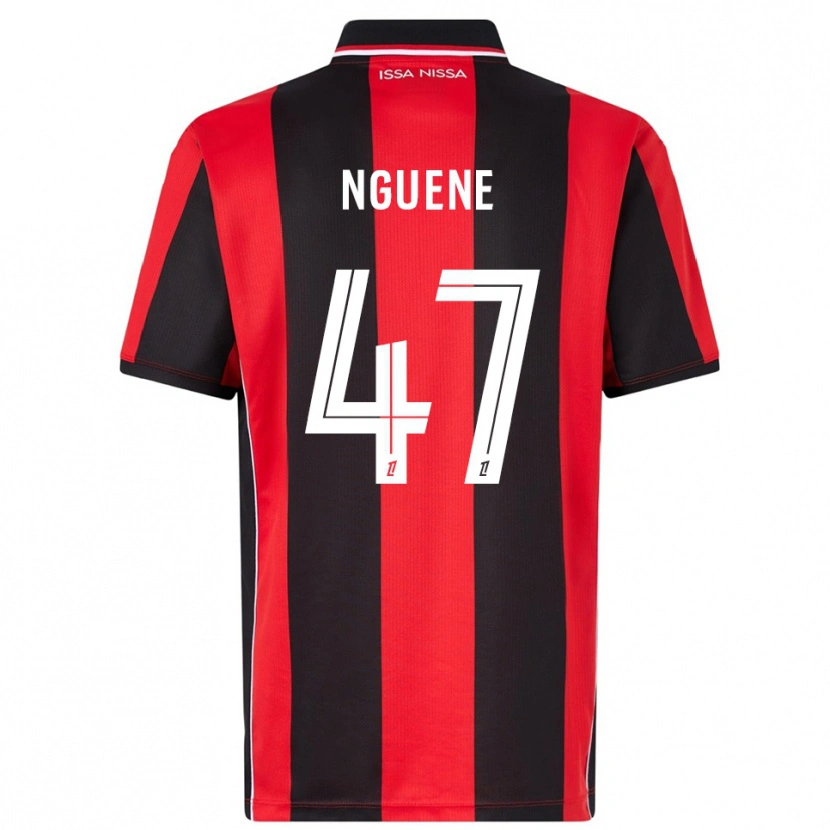 Danxen Women Bernard Nguene #47 Red Black Home Jersey 2025/26 T-Shirt