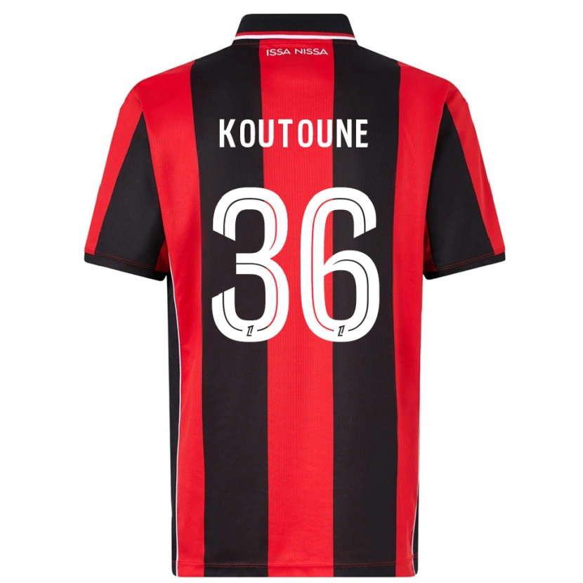 Danxen Women Hamza Koutoune #36 Red Black Home Jersey 2025/26 T-Shirt