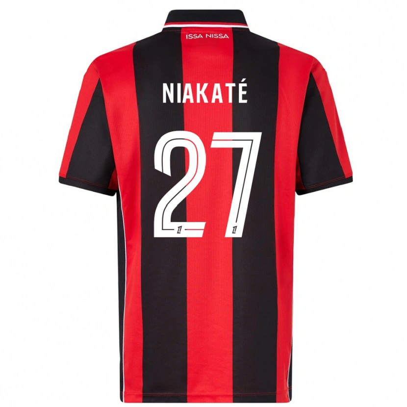 Danxen Women Yakaré Niakaté #27 Red Black Home Jersey 2025/26 T-Shirt