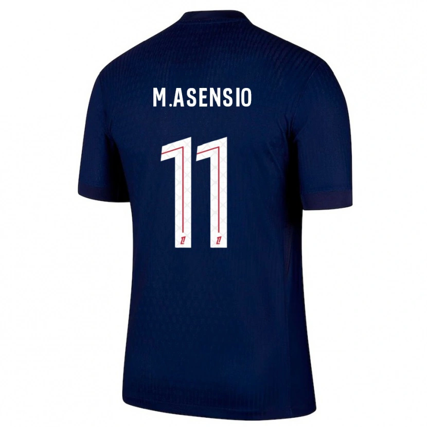 Danxen Women Marco Asensio #11 Navy Red Home Jersey 2025/26 T-Shirt
