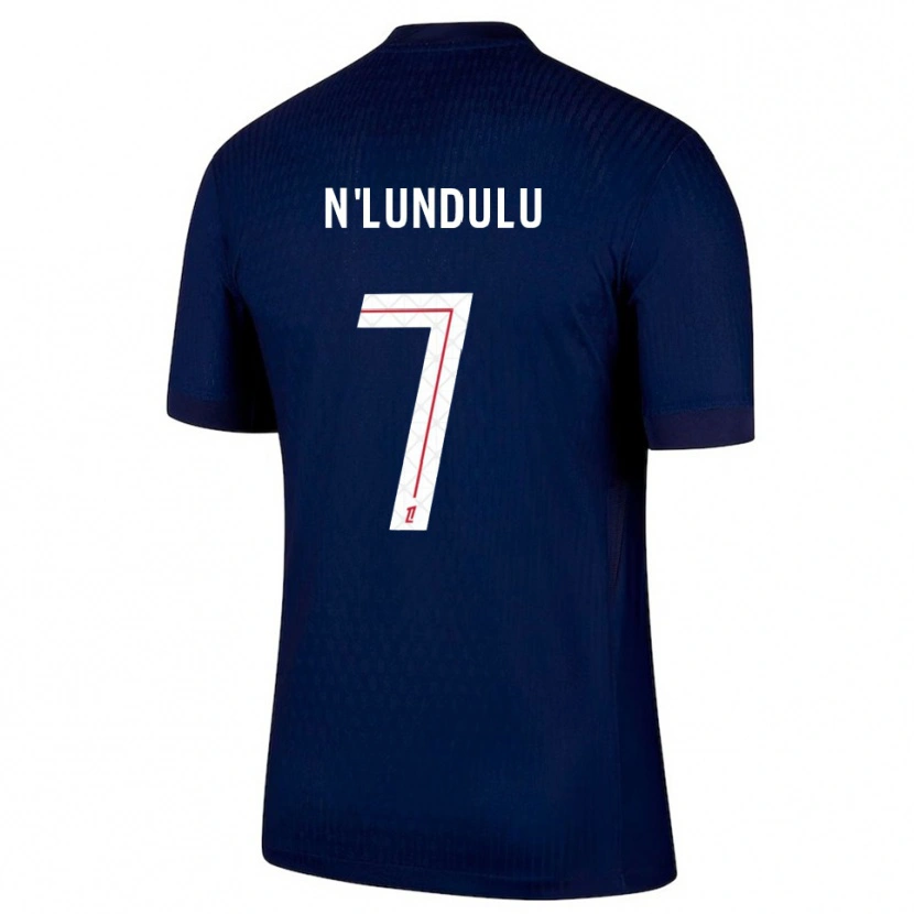 Danxen Women Gaël N'lundulu #7 Navy Red Home Jersey 2025/26 T-Shirt