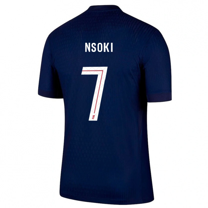 Danxen Women Noah Nsoki #7 Navy Red Home Jersey 2025/26 T-Shirt
