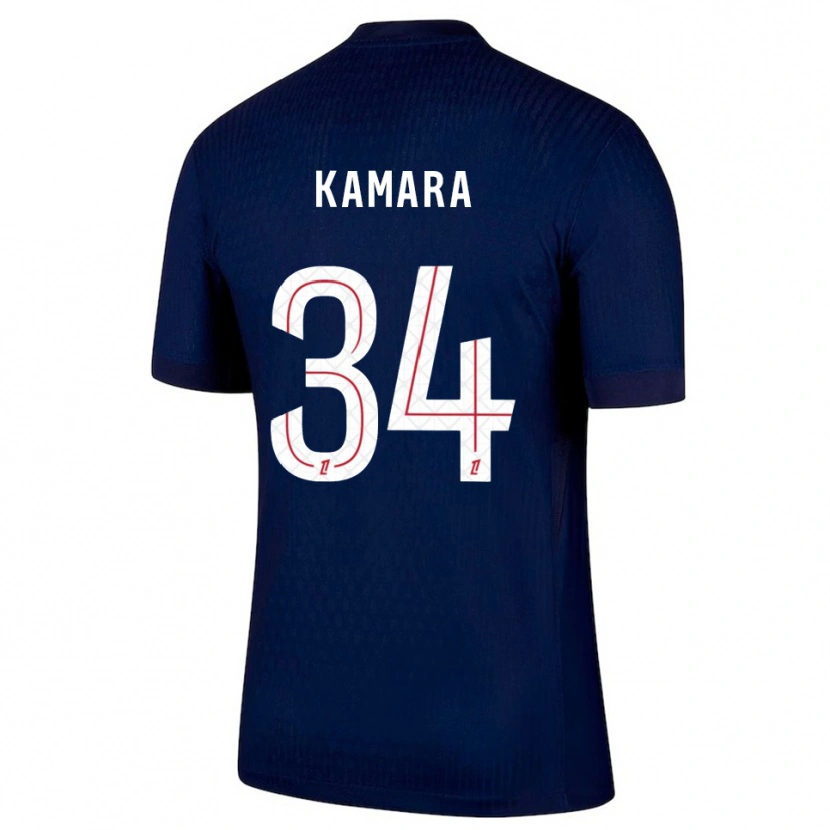 Danxen Women Noham Kamara #34 Navy Red Home Jersey 2025/26 T-Shirt
