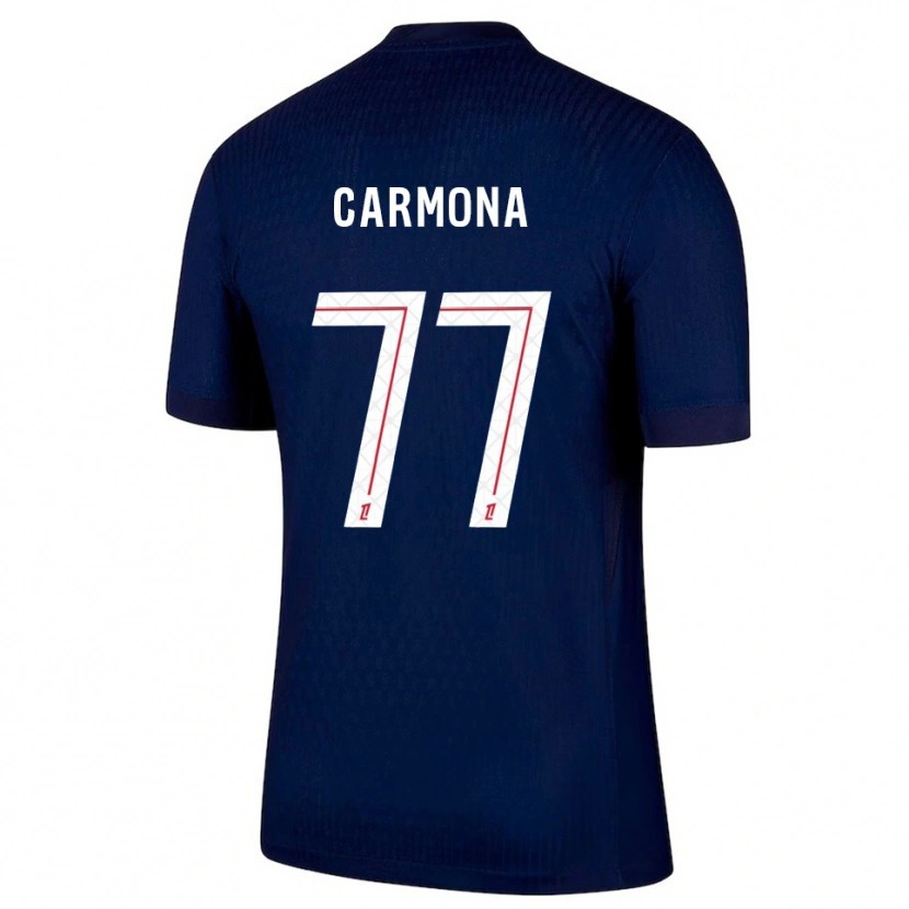 Danxen Women Olga Carmona #77 Navy Red Home Jersey 2025/26 T-Shirt