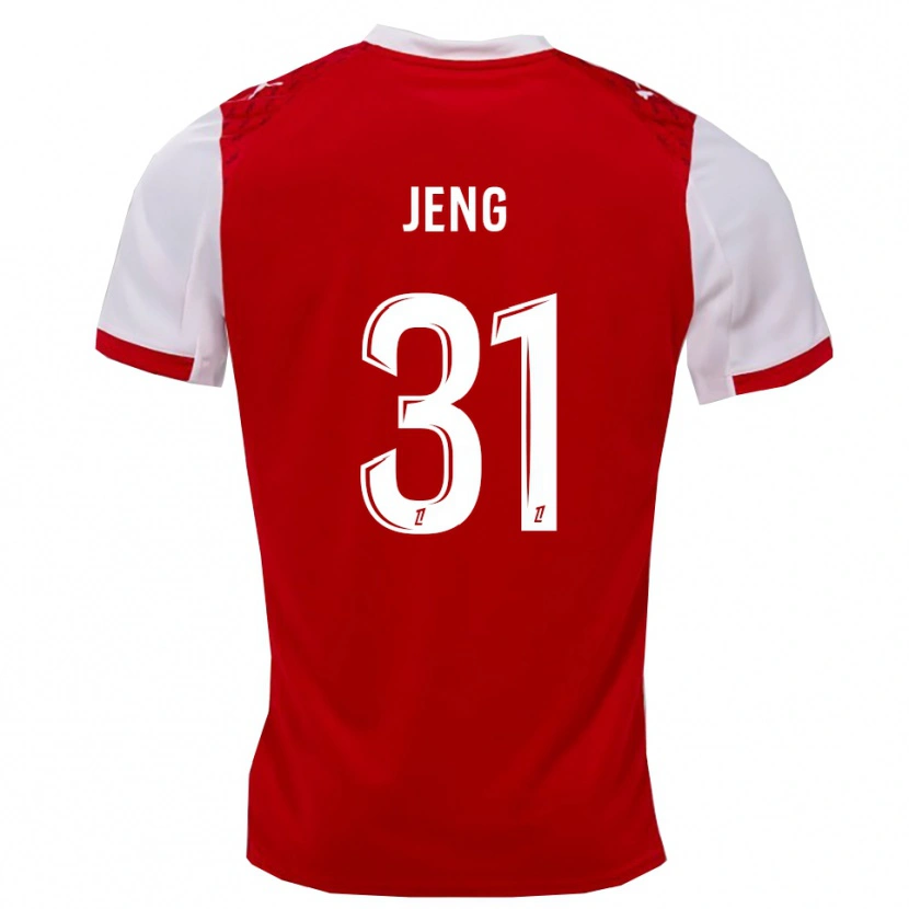 Danxen Women Malcolm Jeng #31 Red White Home Jersey 2025/26 T-Shirt