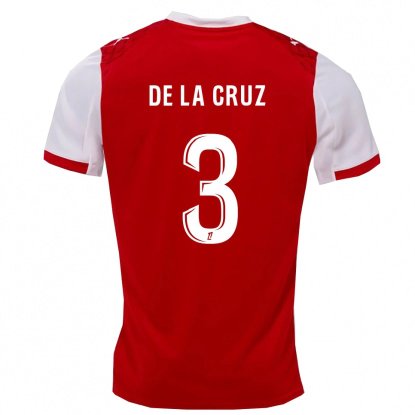 Danxen Women Maiky De La Cruz #3 Red White Home Jersey 2025/26 T-Shirt