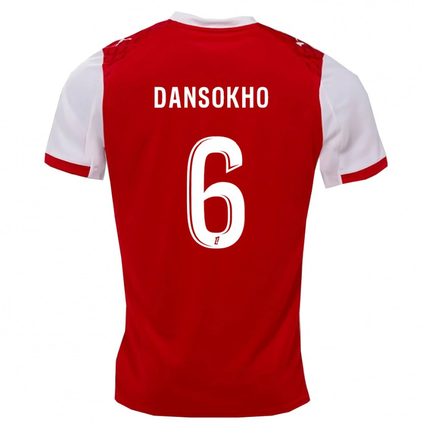 Danxen Women Ansoumana Dansokho #6 Red White Home Jersey 2025/26 T-Shirt