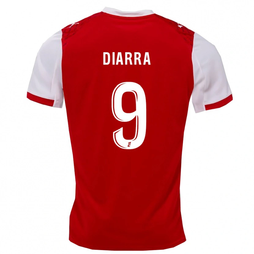 Danxen Women Thiemoko Diarra #9 Red White Home Jersey 2025/26 T-Shirt