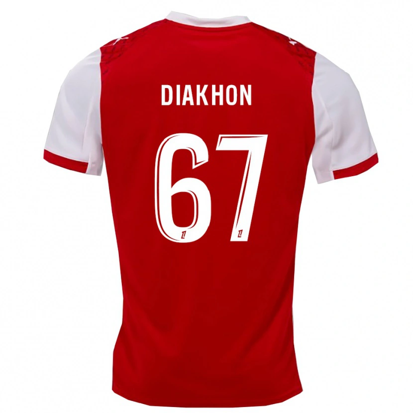 Danxen Women Mamadou Diakhon #67 Red White Home Jersey 2025/26 T-Shirt