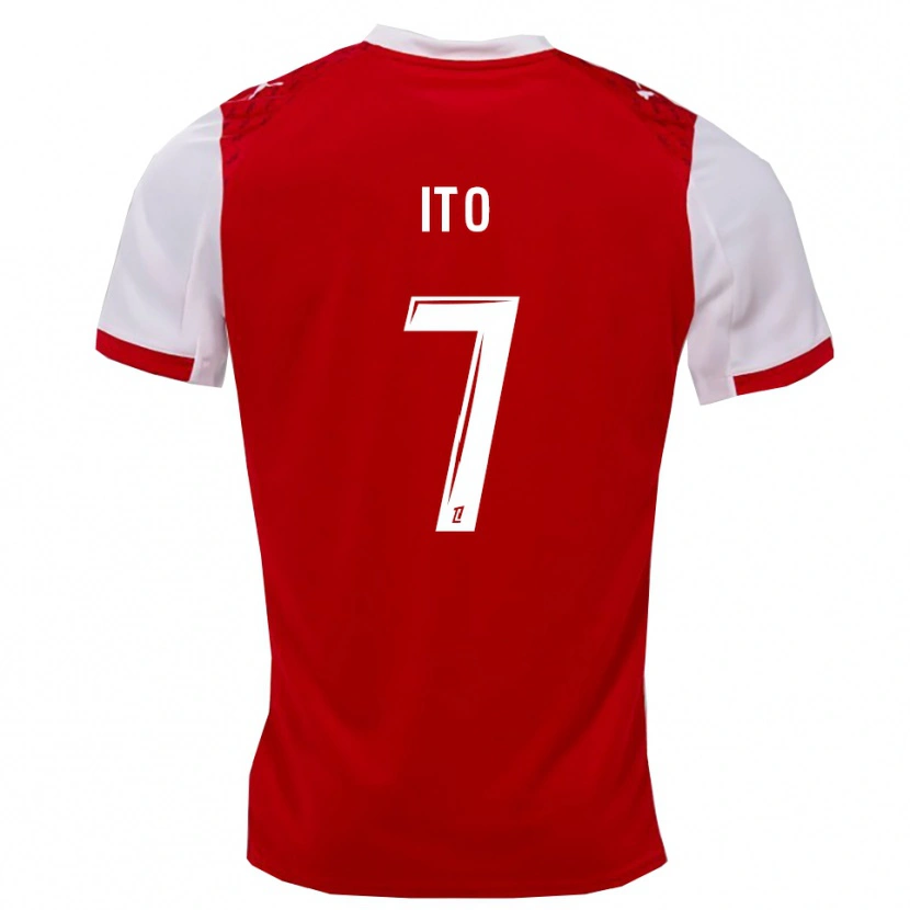 Danxen Women Junya Ito #7 Red White Home Jersey 2025/26 T-Shirt