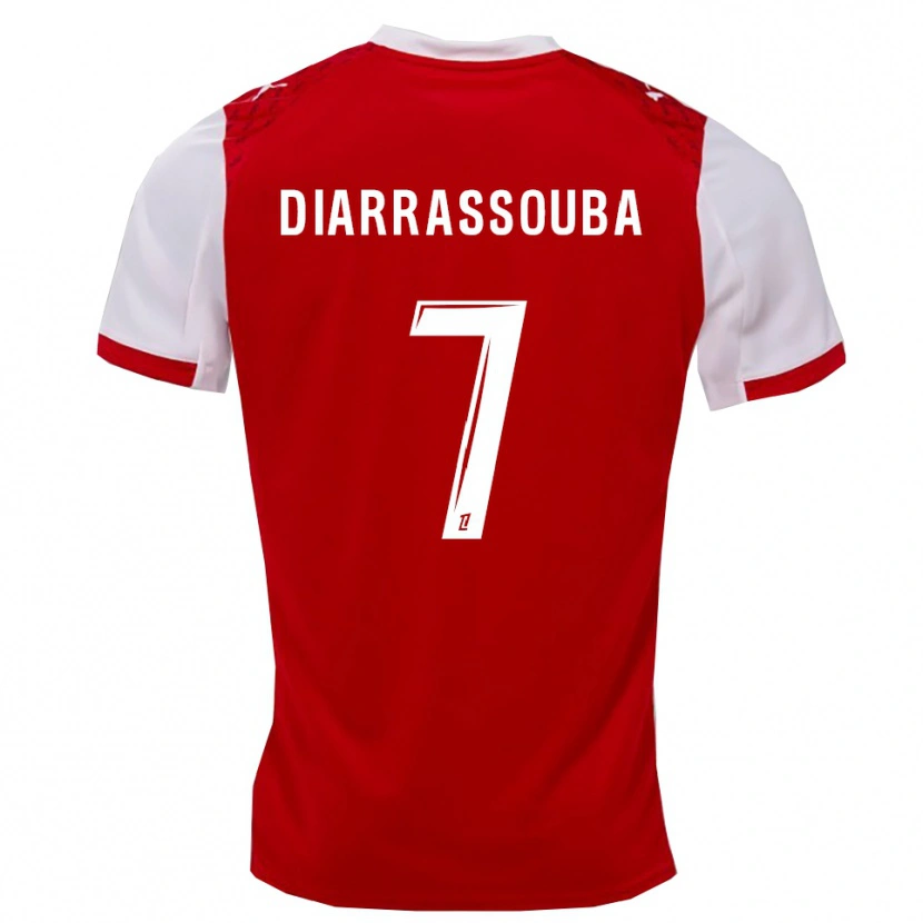 Danxen Women Tidiane Diarrassouba #7 Red White Home Jersey 2025/26 T-Shirt