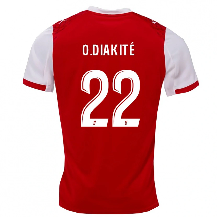 Danxen Women Oumar Diakité #22 Red White Home Jersey 2025/26 T-Shirt
