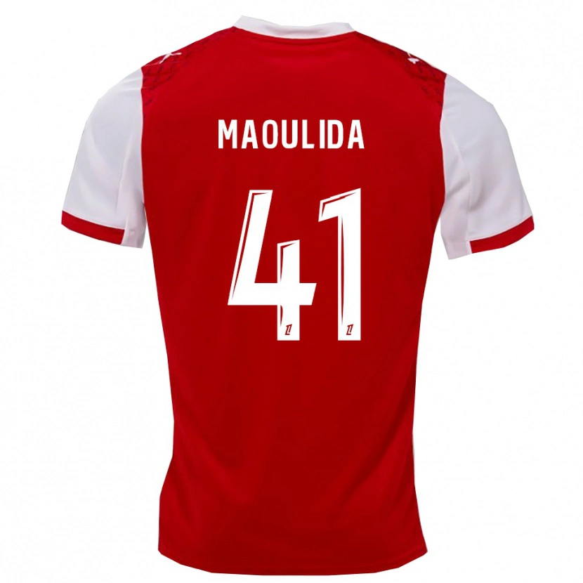 Danxen Women Assimina Maoulida #41 Red White Home Jersey 2025/26 T-Shirt