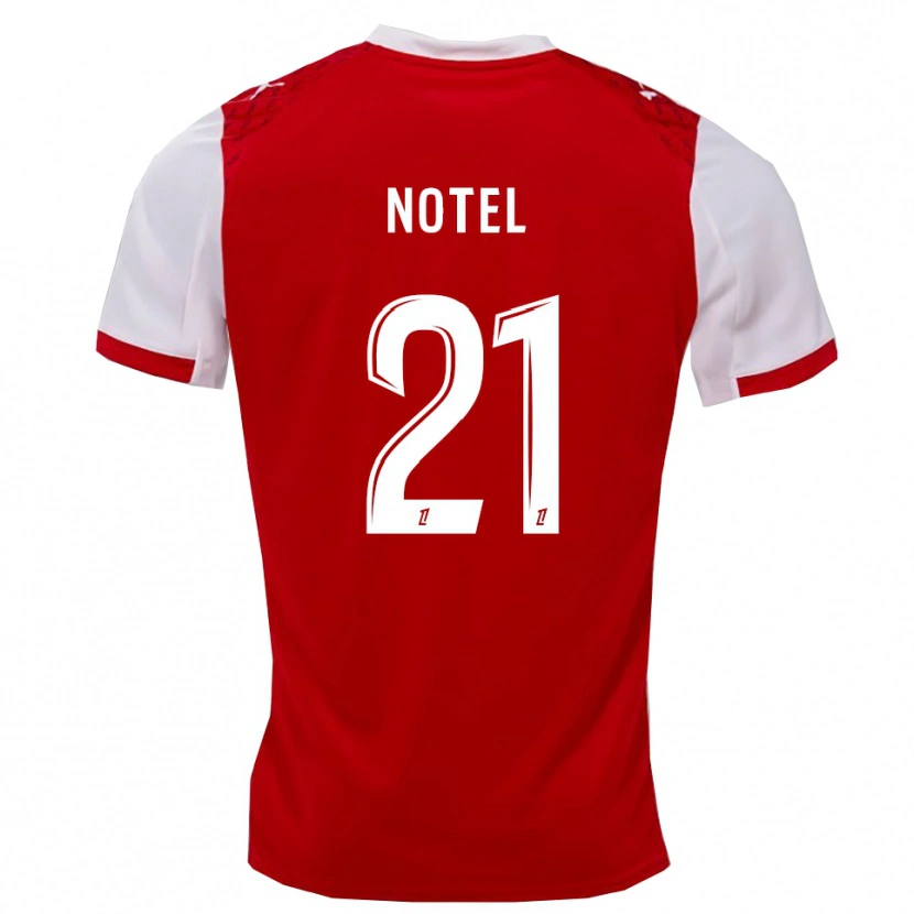 Danxen Women Léa Notel #21 Red White Home Jersey 2025/26 T-Shirt