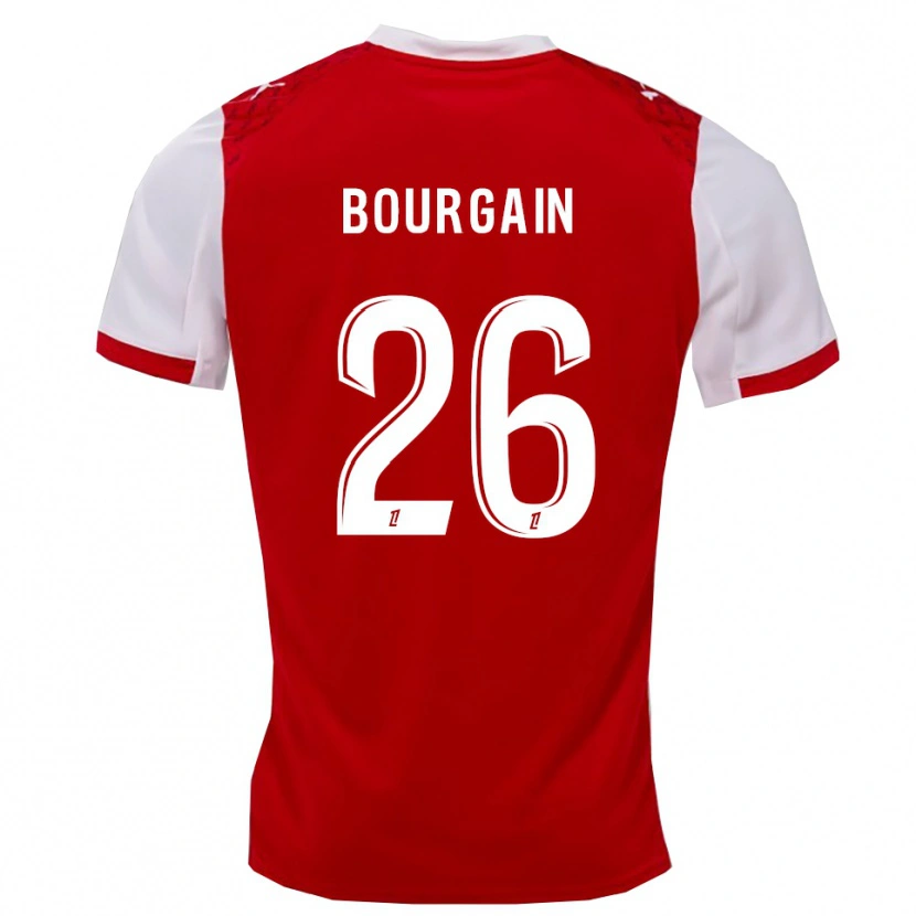 Danxen Women Léa Bourgain #26 Red White Home Jersey 2025/26 T-Shirt
