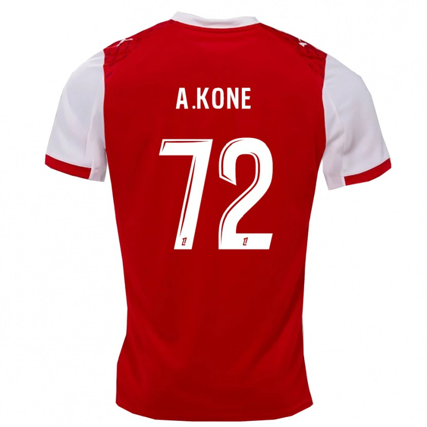 Danxen Women Amadou Koné #72 Red White Home Jersey 2025/26 T-Shirt