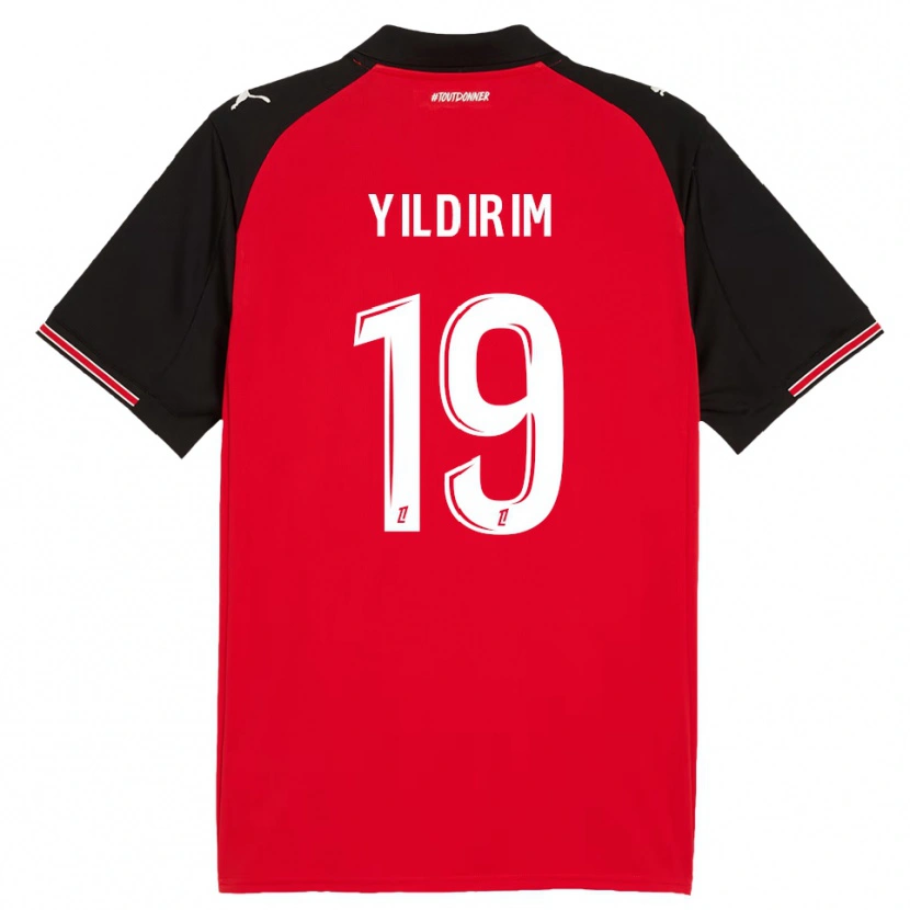 Danxen Women Bertuğ Yıldırım #19 Red Black Home Jersey 2025/26 T-Shirt