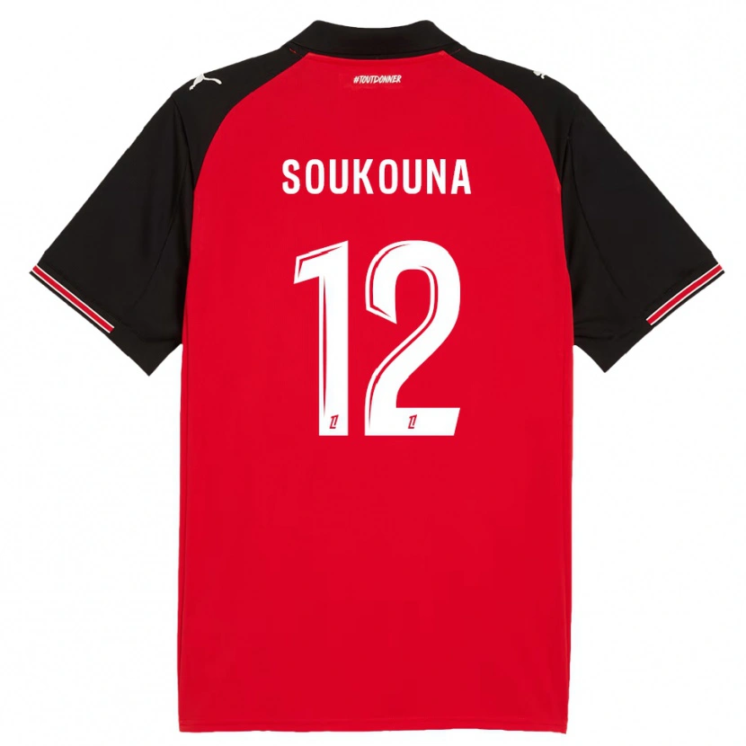 Danxen Women Isiaka Soukouna #12 Red Black Home Jersey 2025/26 T-Shirt