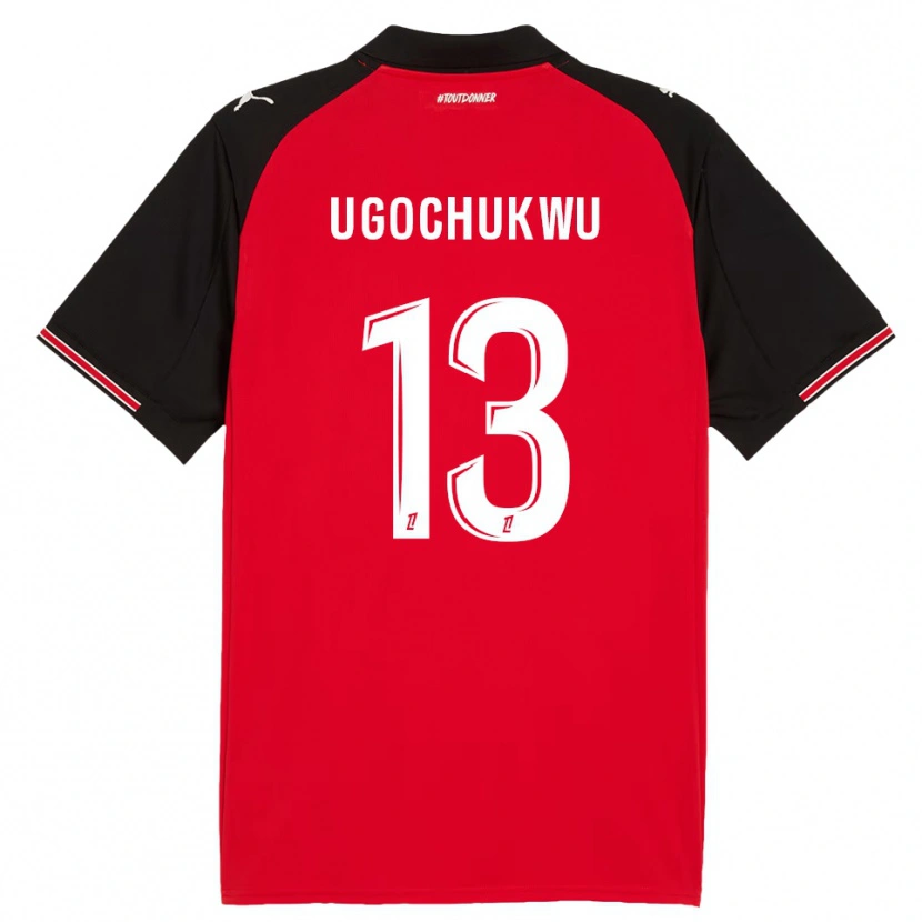 Danxen Women Chibuike Ugochukwu #13 Red Black Home Jersey 2025/26 T-Shirt