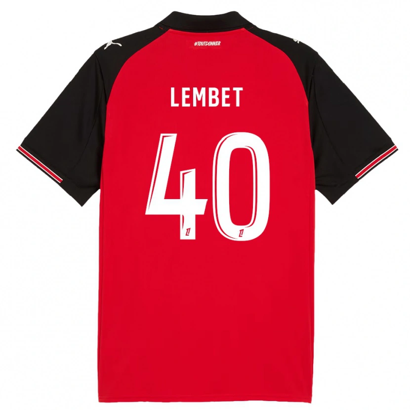 Danxen Women Geoffrey Lembet #40 Red Black Home Jersey 2025/26 T-Shirt