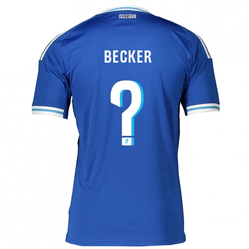 Danxen Women Yoann Becker #0 Blue White Home Jersey 2025/26 T-Shirt