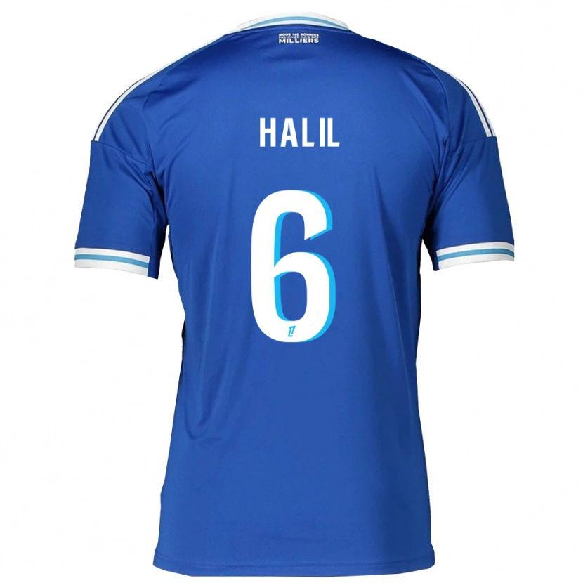 Danxen Women Fouad Halil #6 Blue White Home Jersey 2025/26 T-Shirt