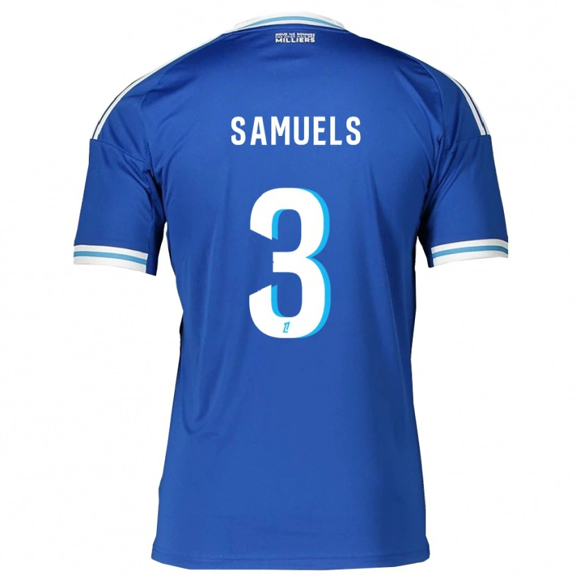 Danxen Women Ishé Samuels-Smith #3 Blue White Home Jersey 2025/26 T-Shirt