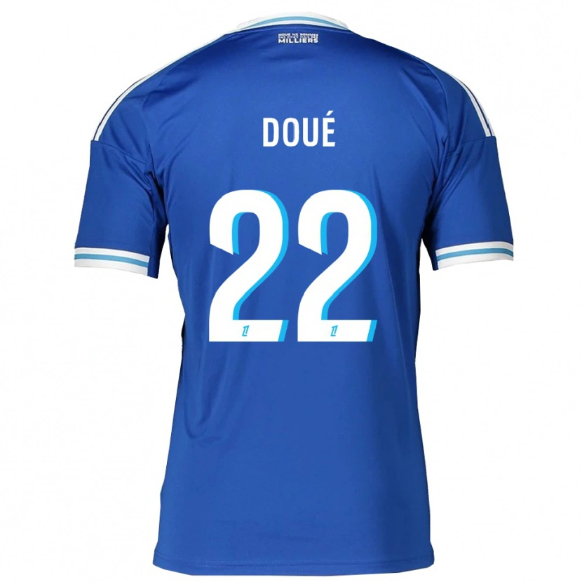Danxen Women Guéla Doué #22 Blue White Home Jersey 2025/26 T-Shirt