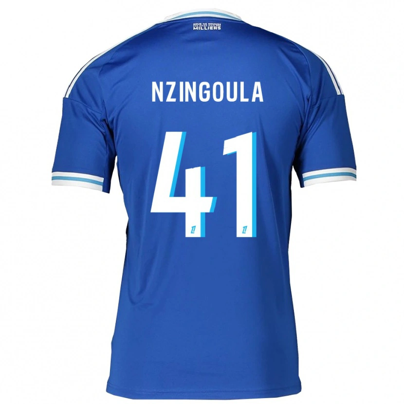 Danxen Women Rabby Nzingoula #41 Blue White Home Jersey 2025/26 T-Shirt