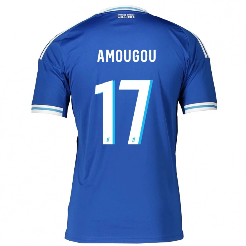 Danxen Women Mathis Amougou #17 Blue White Home Jersey 2025/26 T-Shirt