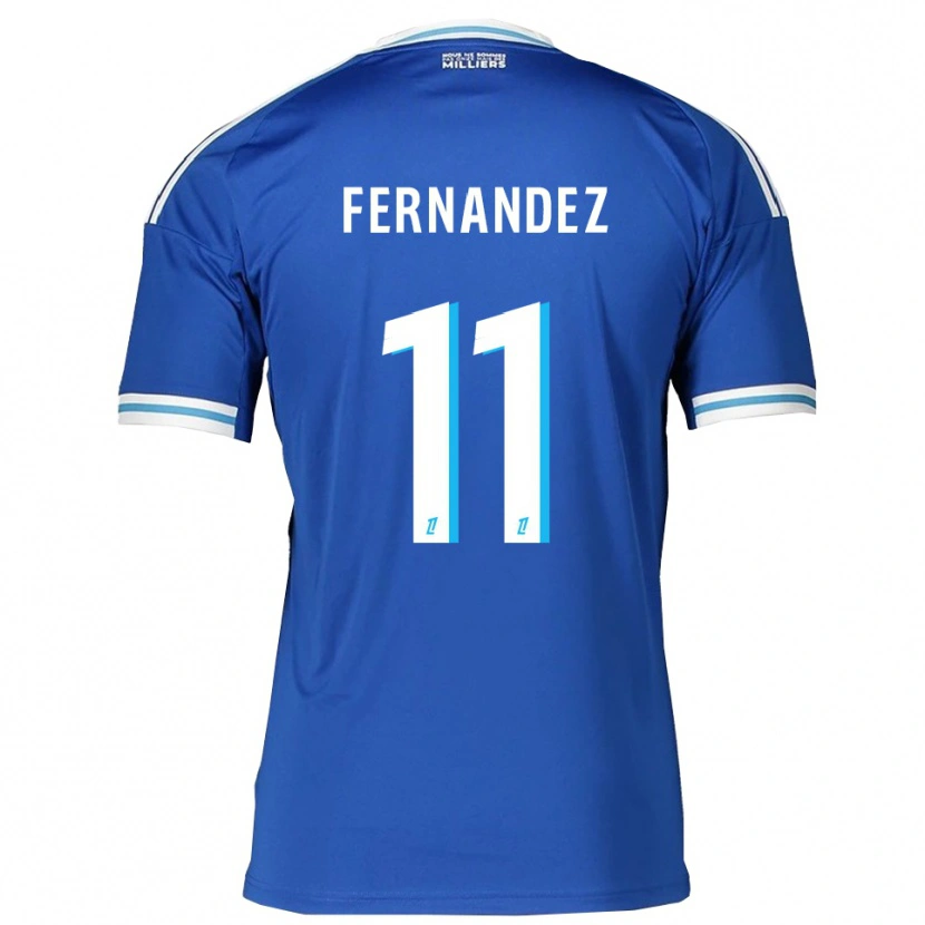 Danxen Women Elies Araar Fernandez #11 Blue White Home Jersey 2025/26 T-Shirt