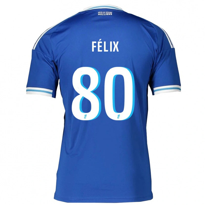 Danxen Women Félix Lemaréchal #80 Blue White Home Jersey 2025/26 T-Shirt