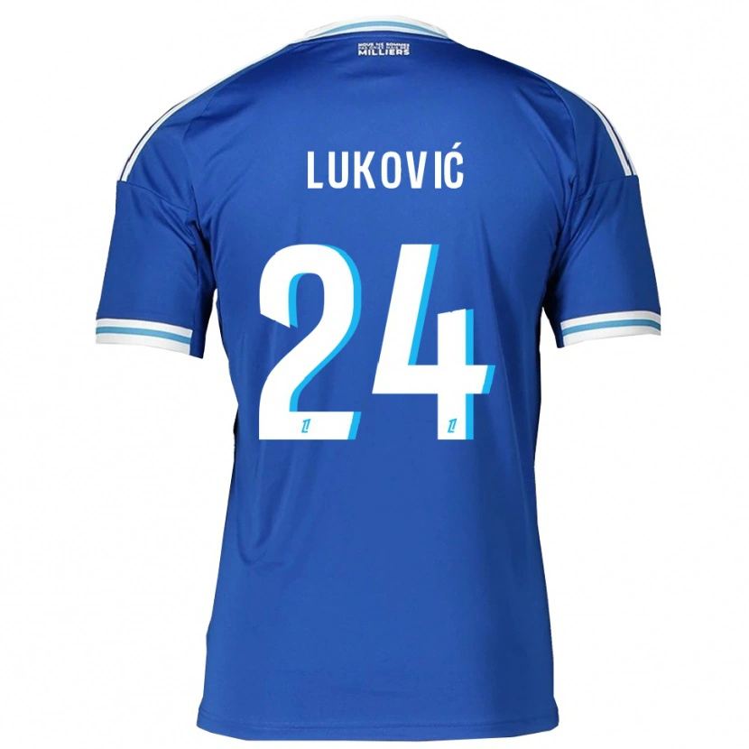 Danxen Women Milos Lukovic #24 Blue White Home Jersey 2025/26 T-Shirt