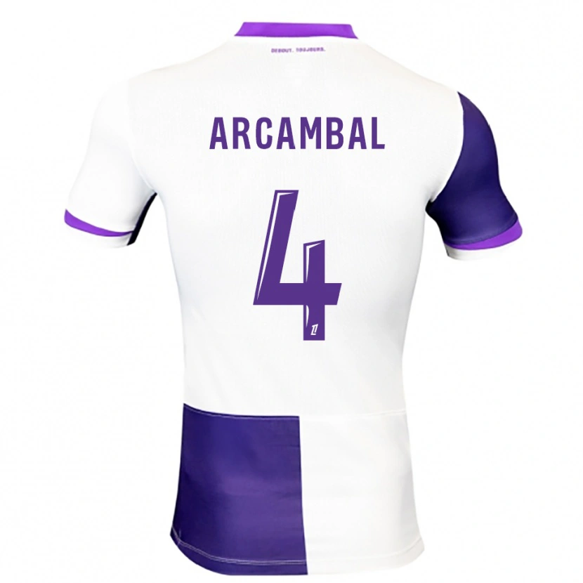 Danxen Women Anais Arcambal #4 Purple White Home Jersey 2025/26 T-Shirt