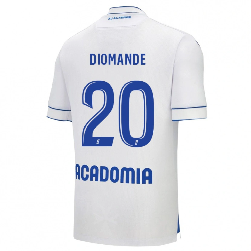 Danxen Women Sinaly Diomandé #20 White Blue Home Jersey 2025/26 T-Shirt