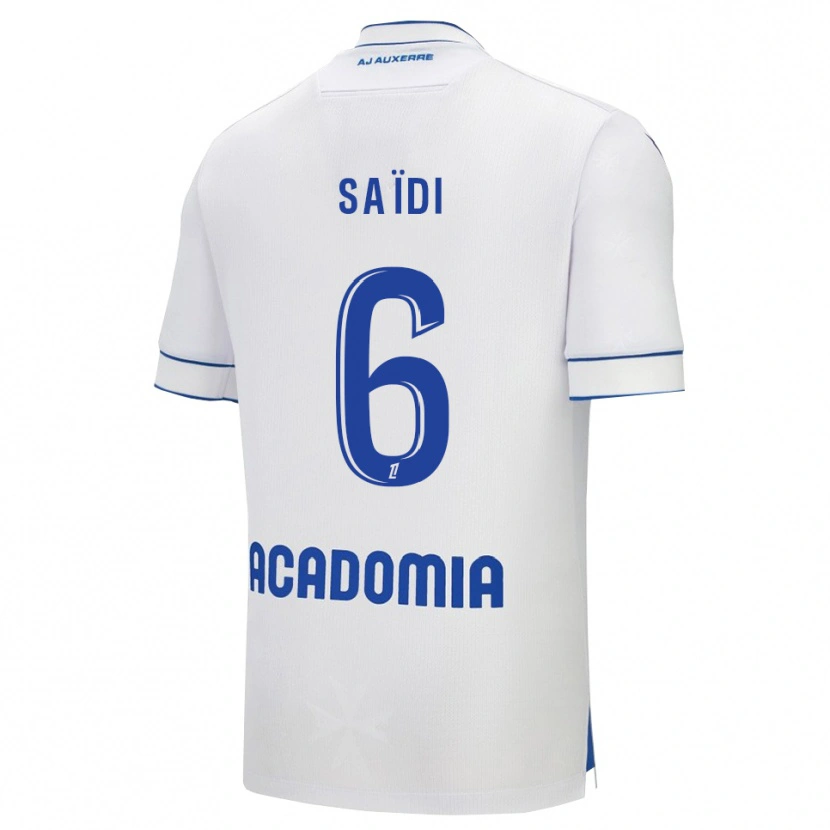 Danxen Women Elyes Saïdi #6 White Blue Home Jersey 2025/26 T-Shirt