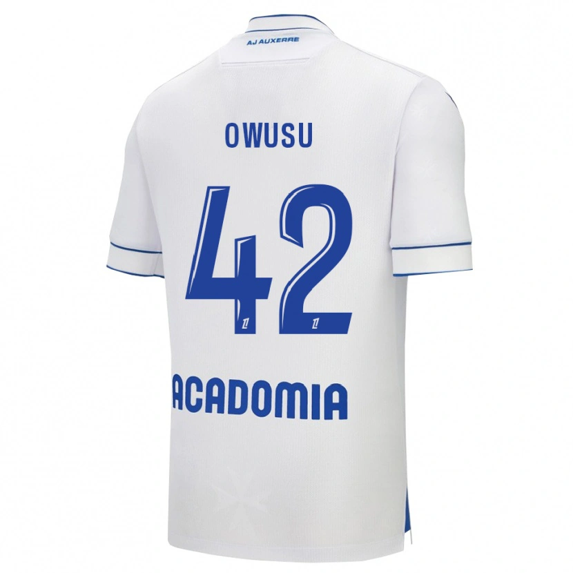 Danxen Women Elisha Owusu #42 White Blue Home Jersey 2025/26 T-Shirt